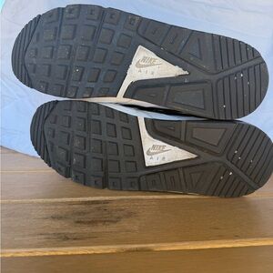 Nike Air Black and Gray Sole Sneakers